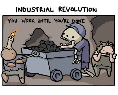 A Brief History of Work Time [Comic]