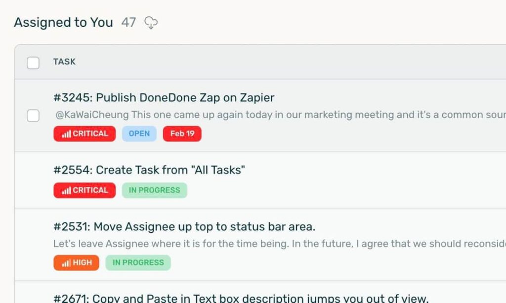 DoneDone's issue tracker is useful for marketing campaign support