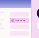 Illustration of Trello card and the Toggl Track "Start timer" button embedded in it
