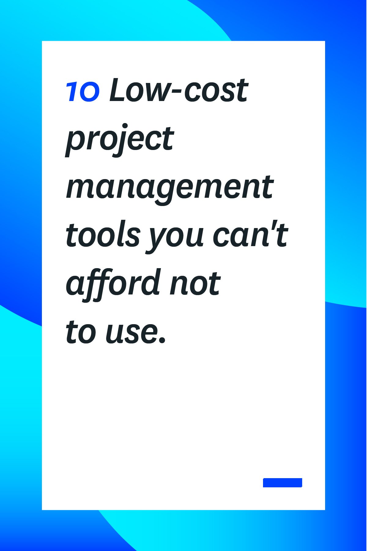 If you want to manage your projects in style, but without breaking the budget, check out this review of 10 low-cost project management tools.