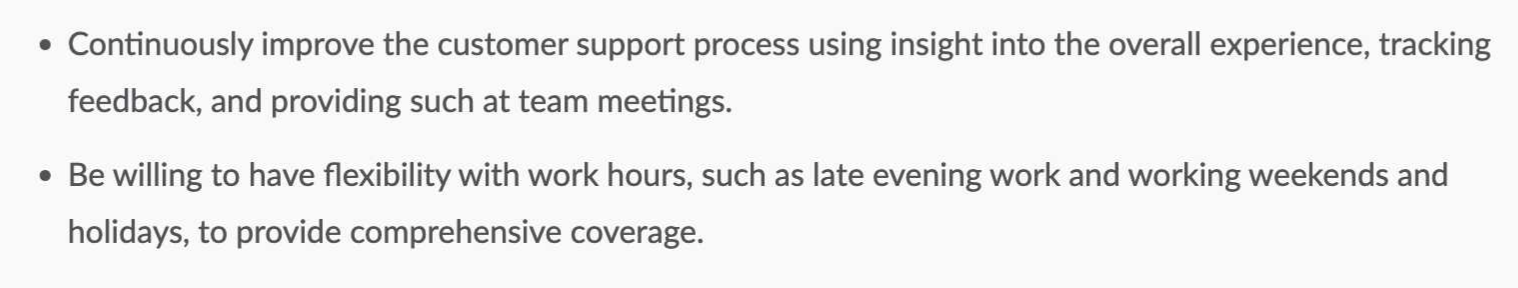 A company asking employees to work during the weekends - a big fat NOPE from applicants.