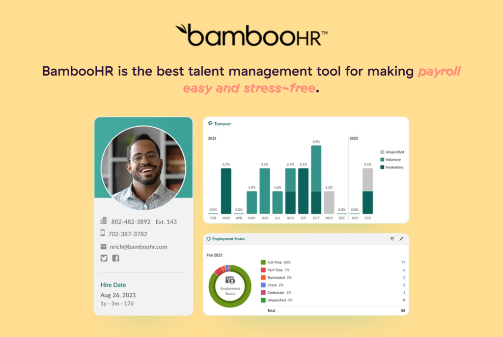 Best talent management systems — BambooHR