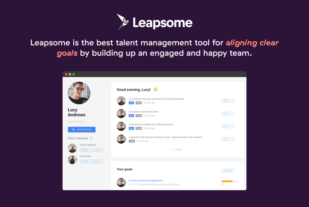 Best talent management systems — Leapsome