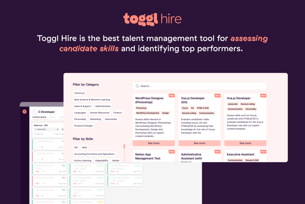 Best talent management systems — Toggl Hire